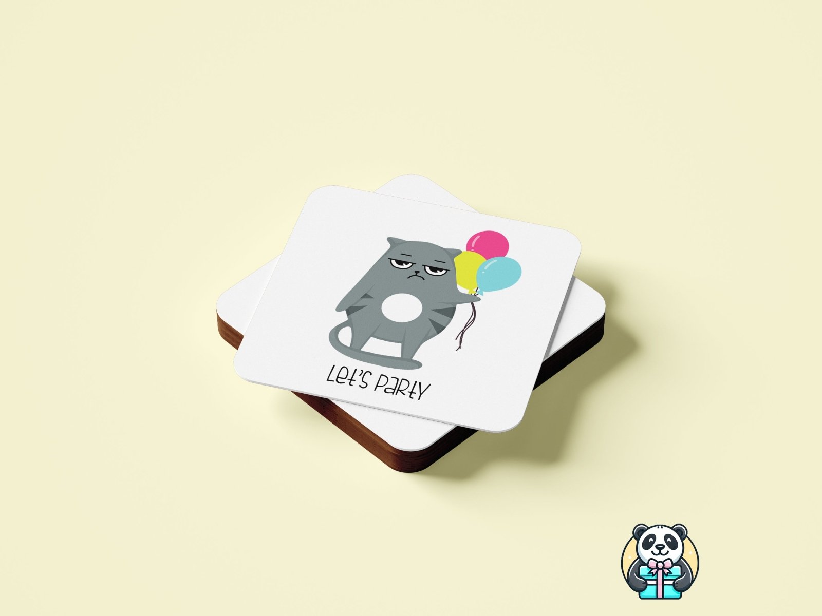 Let's Party! Coaster - The Gifted Panda