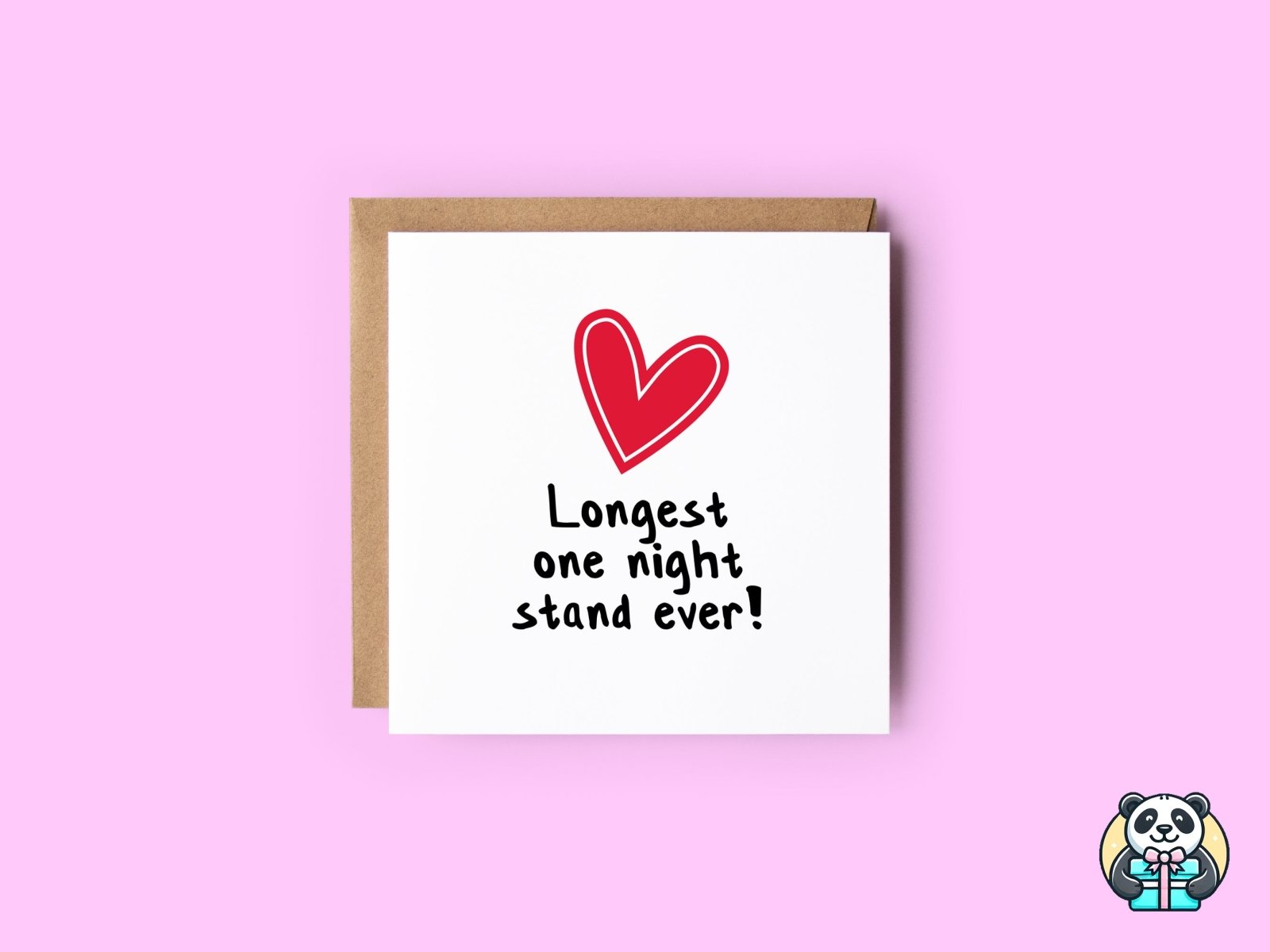 Longest One Night Stand Ever - Anniversary Card - The Gifted Panda Main image