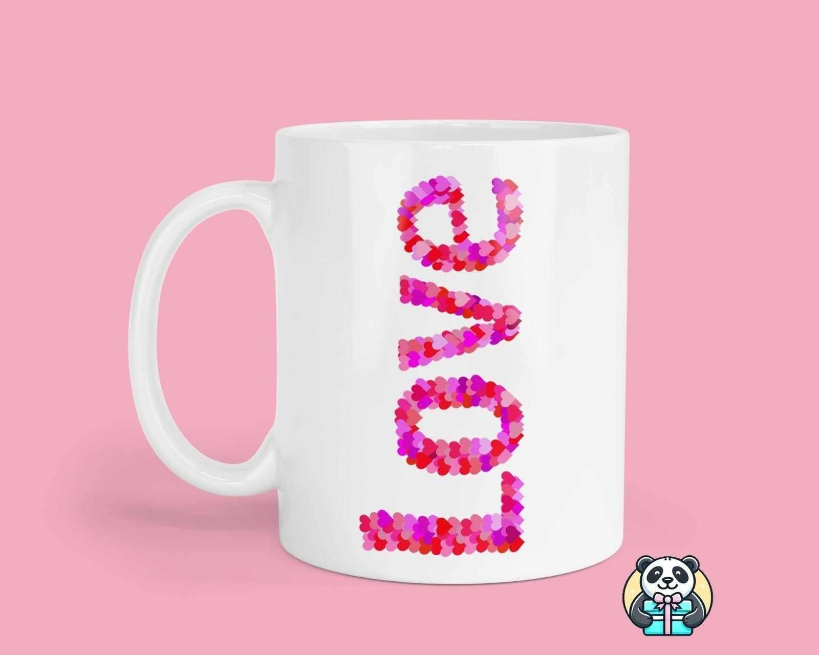 Love Hearts Mug - The Gifted Panda Main image