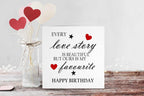 Love Story Happy Birthday Greetings Card - The Gifted Panda