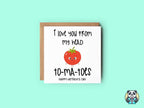 Love You Head To - Ma - Toes - Mother's Day Card - The Gifted Panda