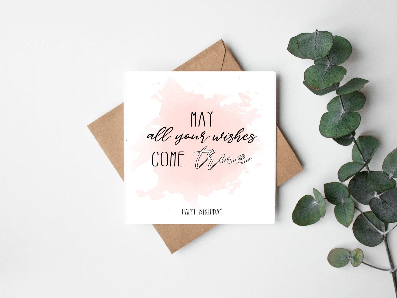 May All Your Wishes Come True Birthday Greeting Card - The Gifted Panda