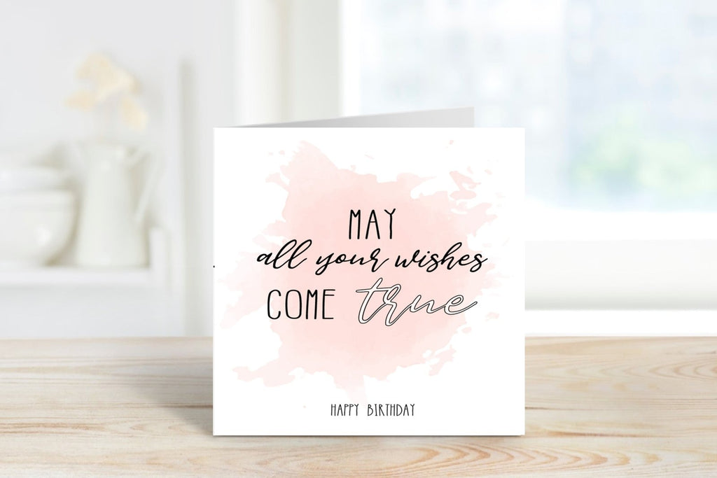 May All Your Wishes Come True Birthday Greeting Card - The Gifted Panda