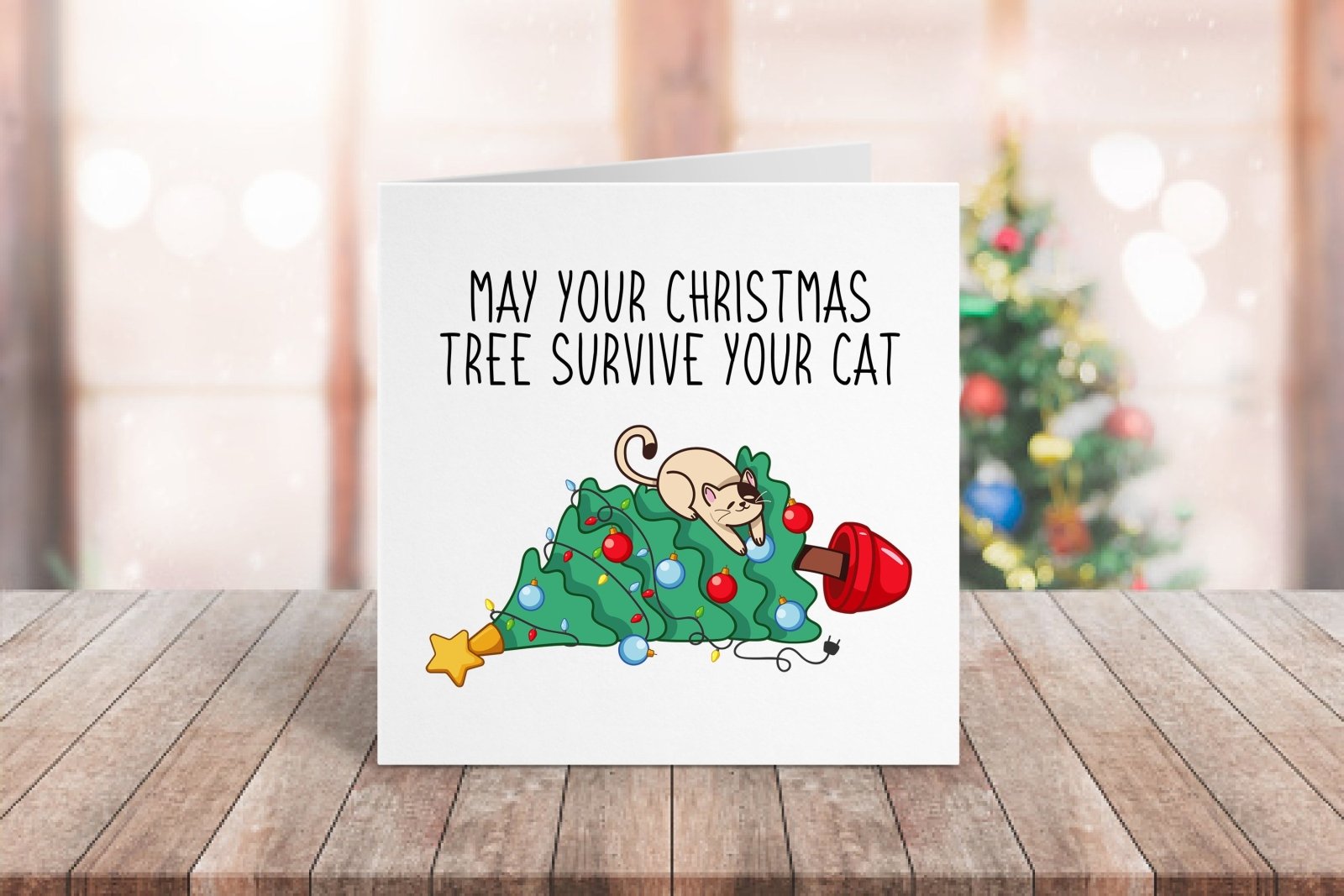 May Your Christmas Tree Survive The Cat Card Secondary image