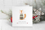 Merry Christmas Card Cute Woodland Animals - Set Of 4 - The Gifted Panda