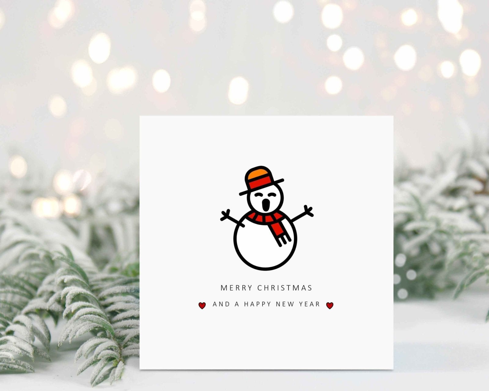 Merry Christmas Card - Set Of 4 - The Gifted Panda