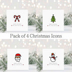 Merry Christmas Card - Set Of 4 - The Gifted Panda