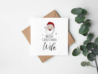 Merry Christmas Wife - Santa Christmas Card - The Gifted Panda