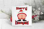 Merry Kissmyass Greetings Card - The Gifted Panda