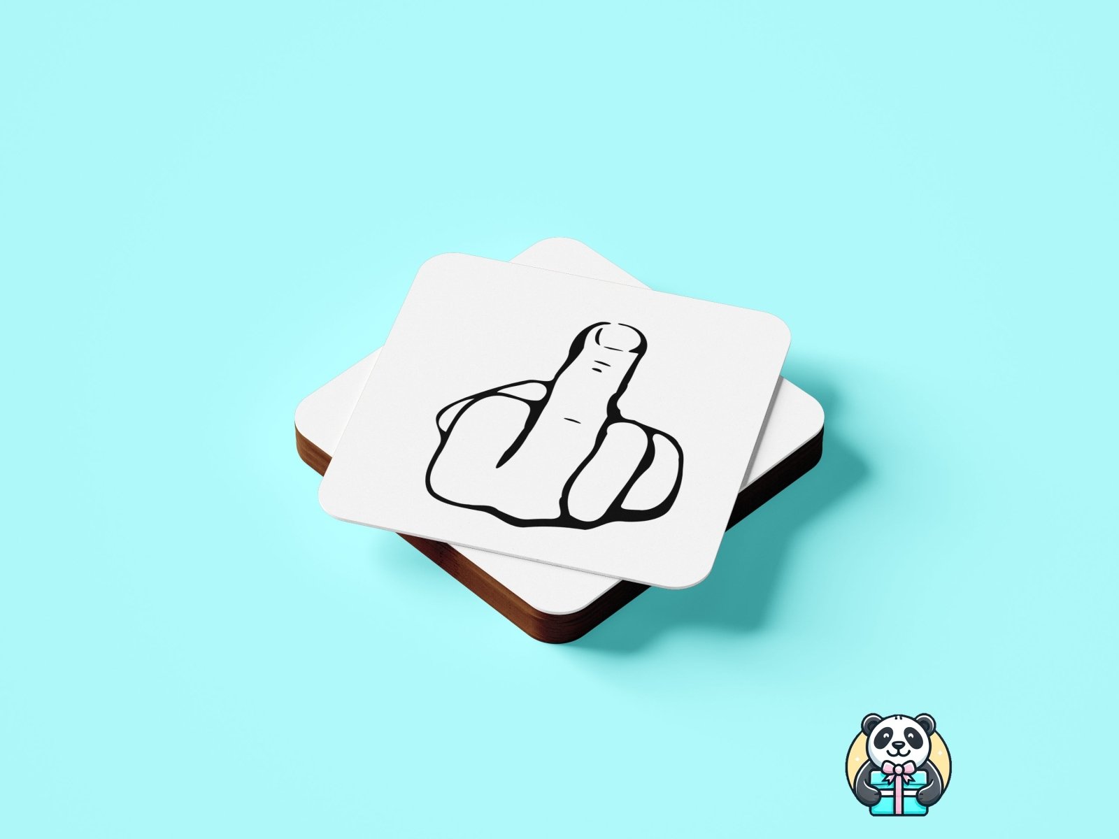 Middle Finger Coaster - The Gifted Panda Main image