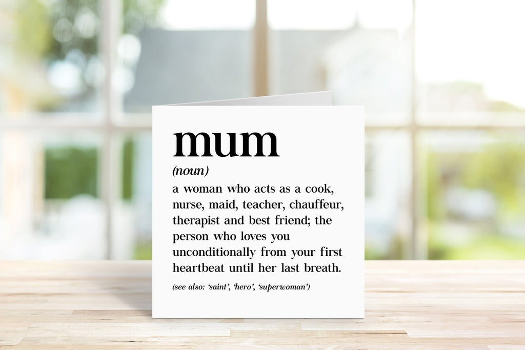 Mum Definition 2 Card - The Gifted Panda