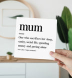 Mum Definition Card - The Gifted Panda