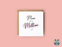 Mum In A Million Card - The Gifted Panda