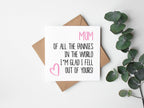 Mum Of All The Fannies In The World Card - The Gifted Panda