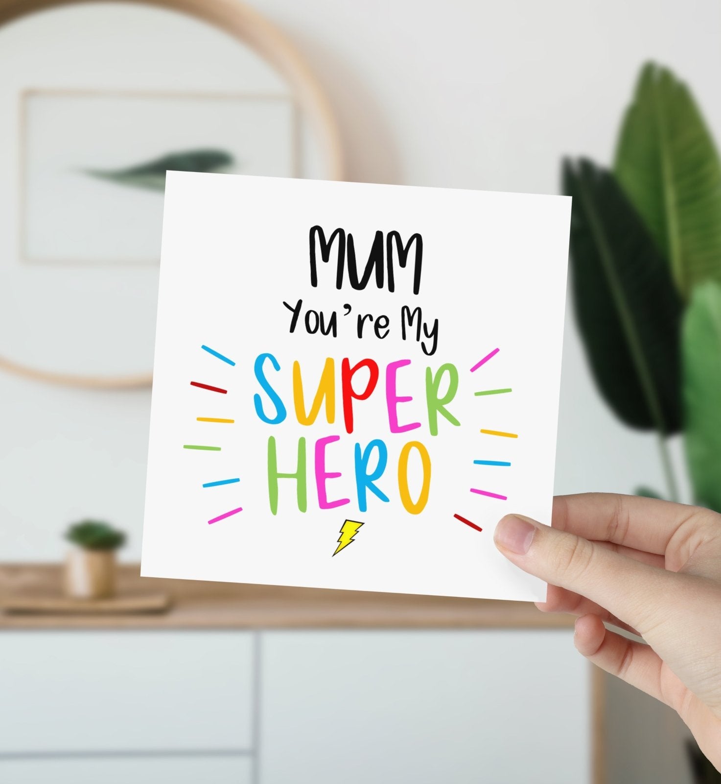 Mum You're My Superhero Card - The Gifted Panda