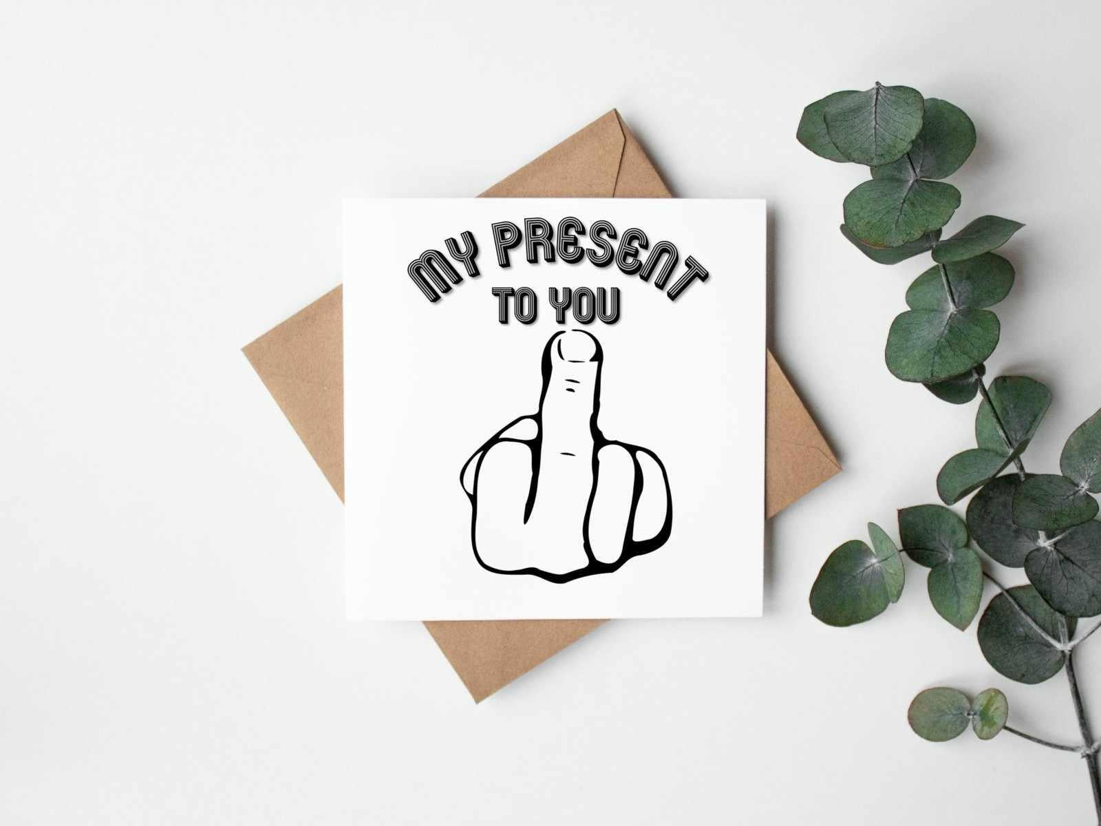 My Present To You Greetings Card - The Gifted Panda