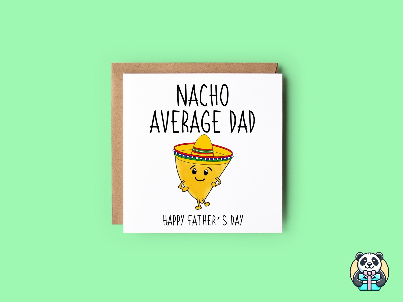 Nacho Average Dad Card - The Gifted Panda Main image