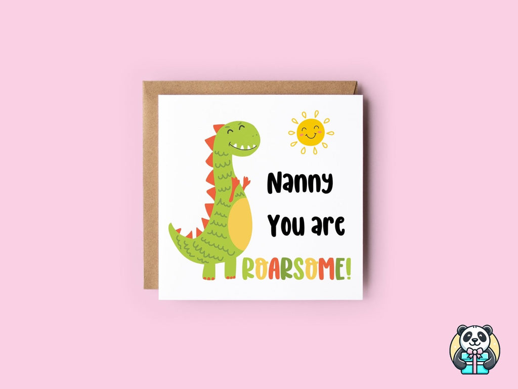 Nanny You Are Roarsome Card - The Gifted Panda