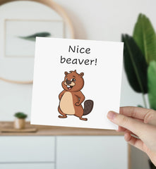Nice Beaver Card - The Gifted Panda