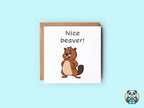 Nice Beaver Card - The Gifted Panda