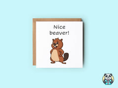 Nice Beaver Card - The Gifted Panda