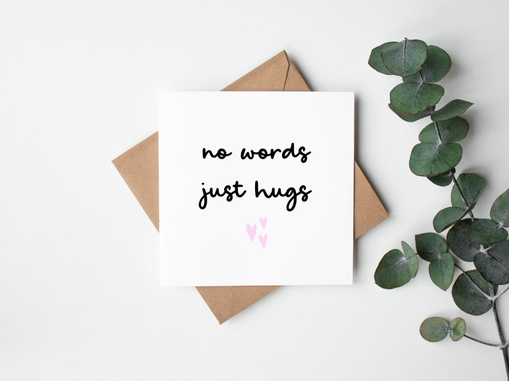 No Words Just Hugs Card - The Gifted Panda