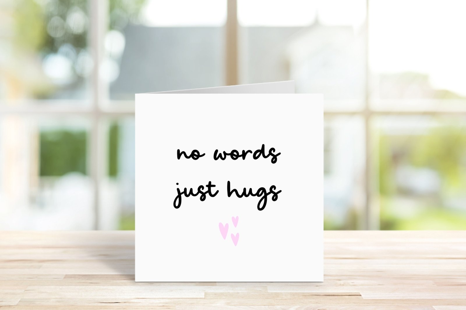 No Words Just Hugs Card - The Gifted Panda