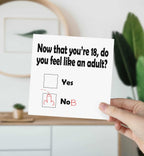 Now You Are 18 Do You Feel Like An Adult - Nob - The Gifted Panda