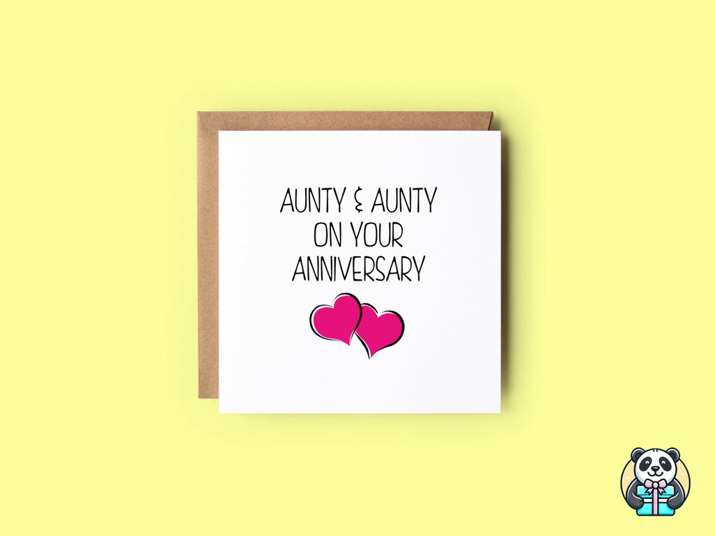 On Your Anniversary Aunty/Aunty Card - The Gifted Panda