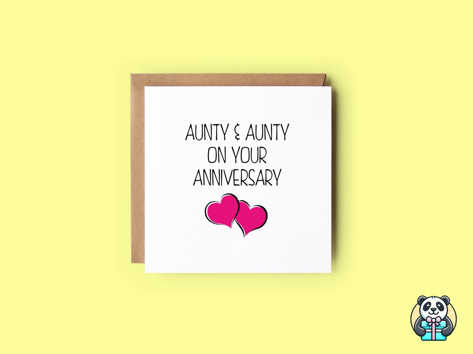 On Your Anniversary Aunty/Aunty Card - The Gifted Panda
