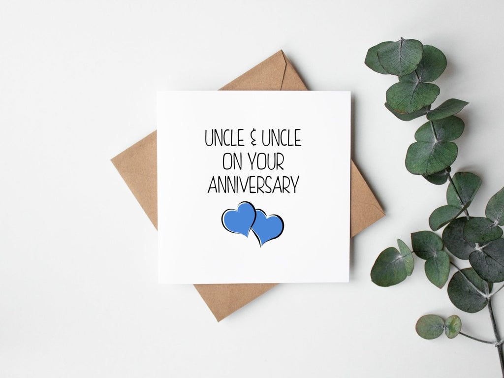 On Your Anniversary Uncle/Uncle Card - The Gifted Panda