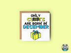Only XXX Are Born XXX - Present Design - Greetings Card - The Gifted Panda