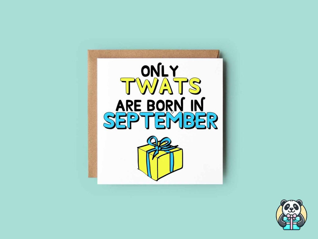 Only XXX Are Born XXX - Present Design - Greetings Card - The Gifted Panda