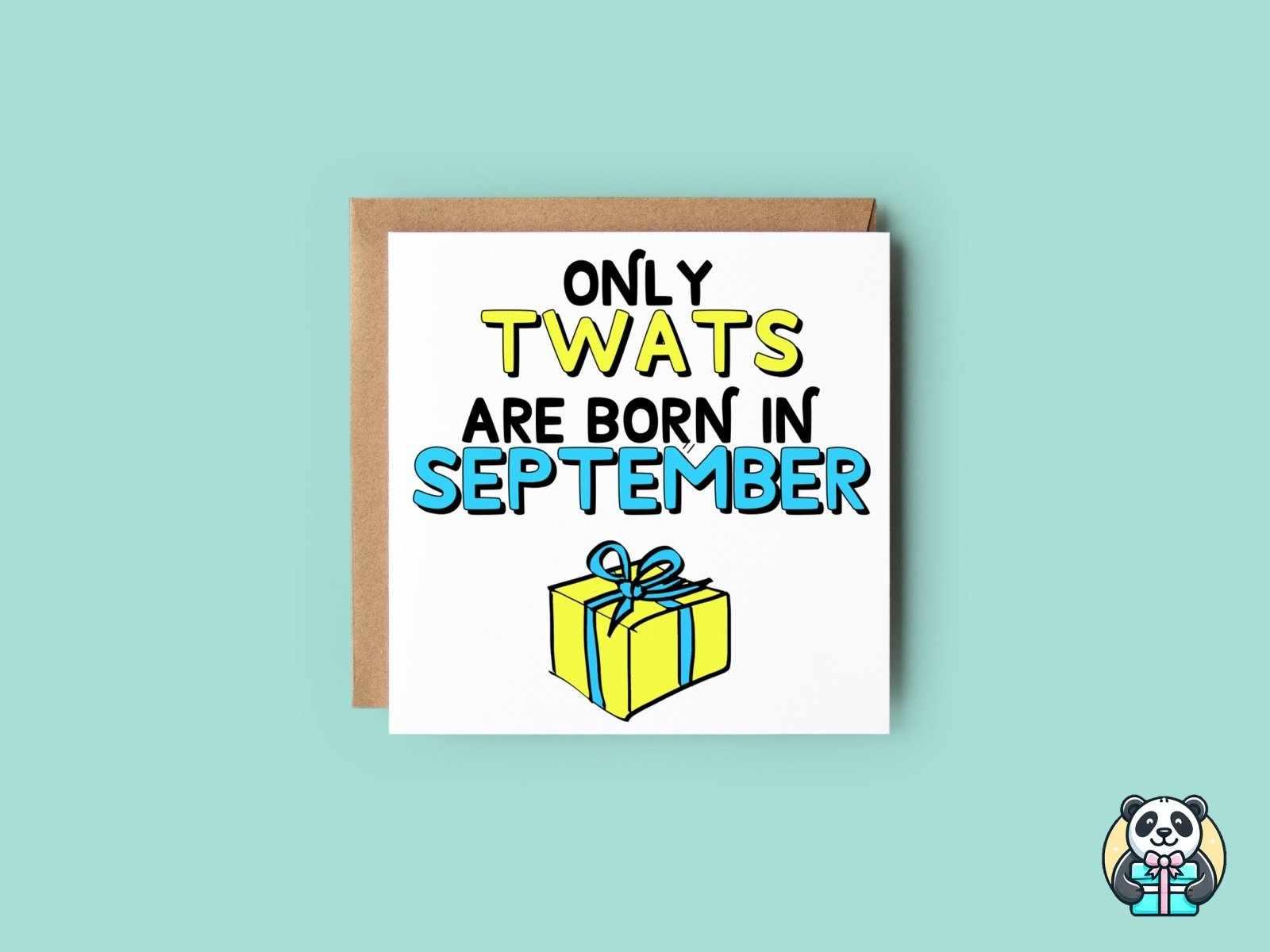 Only XXX Are Born XXX - Present Design - Greetings Card - The Gifted Panda