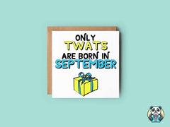 Only XXX Are Born XXX - Present Design - Greetings Card - The Gifted Panda