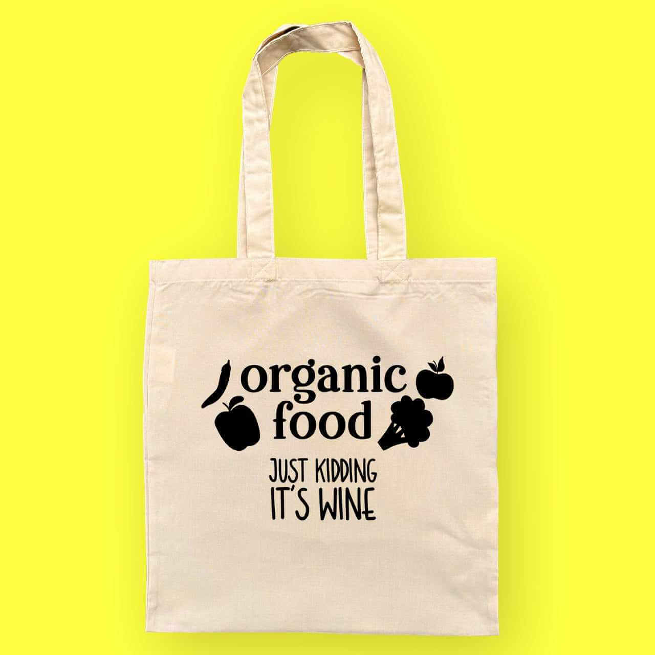 Organic Food Reusable Tote Bag - The Gifted Panda Main image