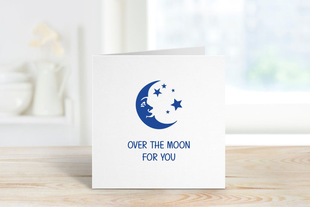 Over The Moon For You Card - The Gifted Panda