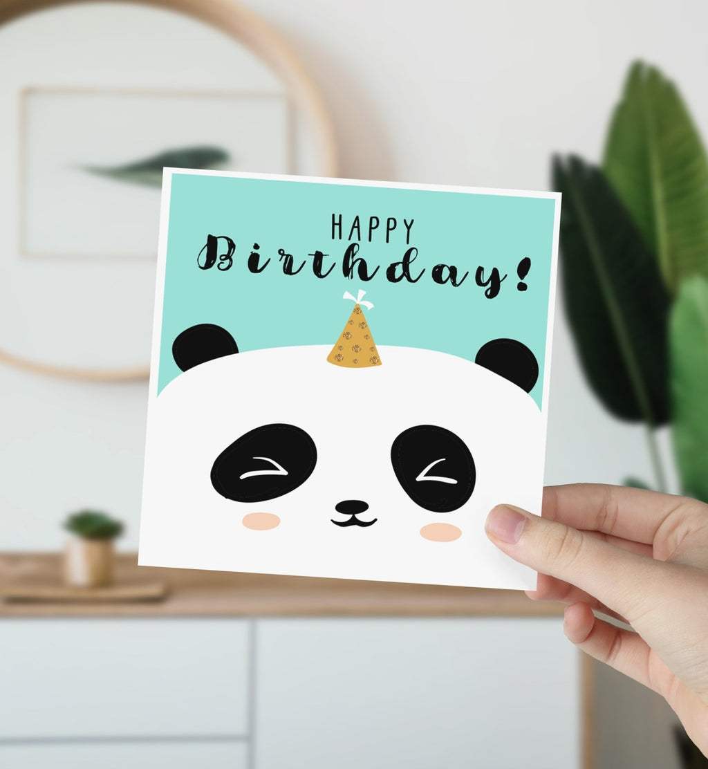 Panda Happy Birthday Card - The Gifted Panda