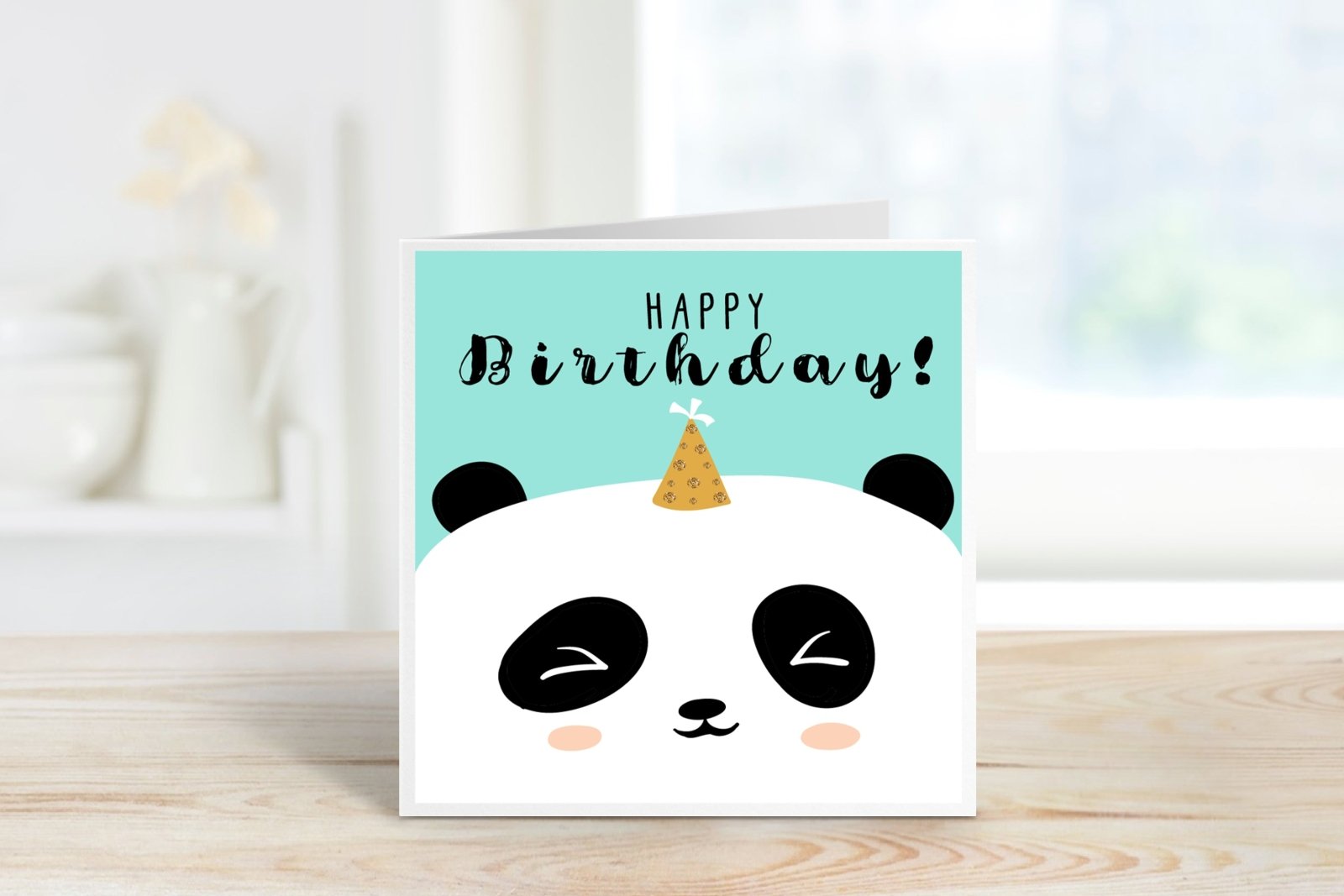 Panda Happy Birthday Card Secondary image