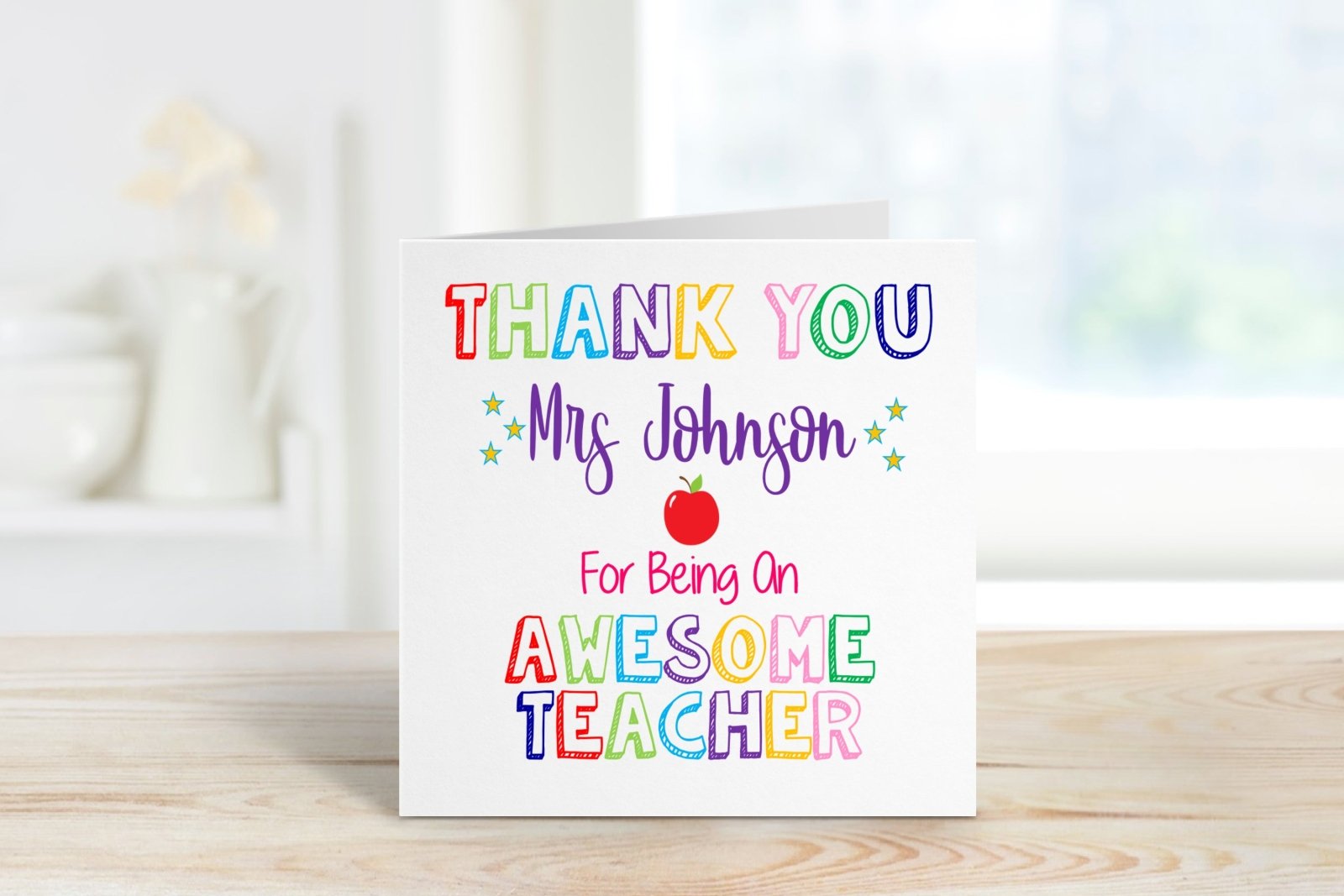 Personalised Awesome Teacher Card Secondary image