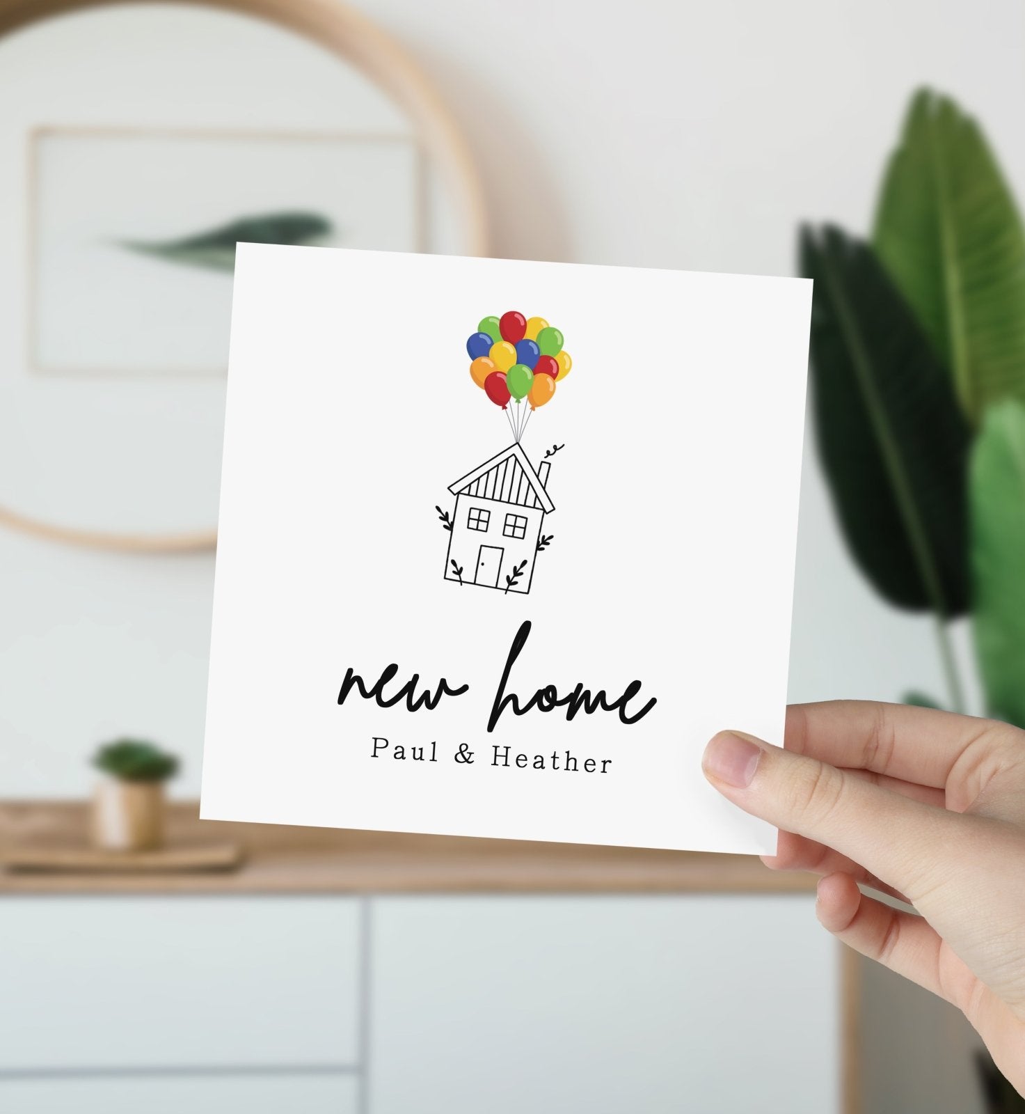 Personalised Balloon House Card Secondary image