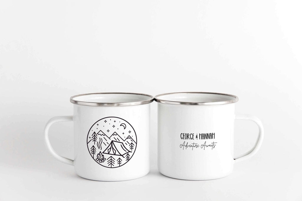 Personalised Couples Camping Mug - The Gifted Panda