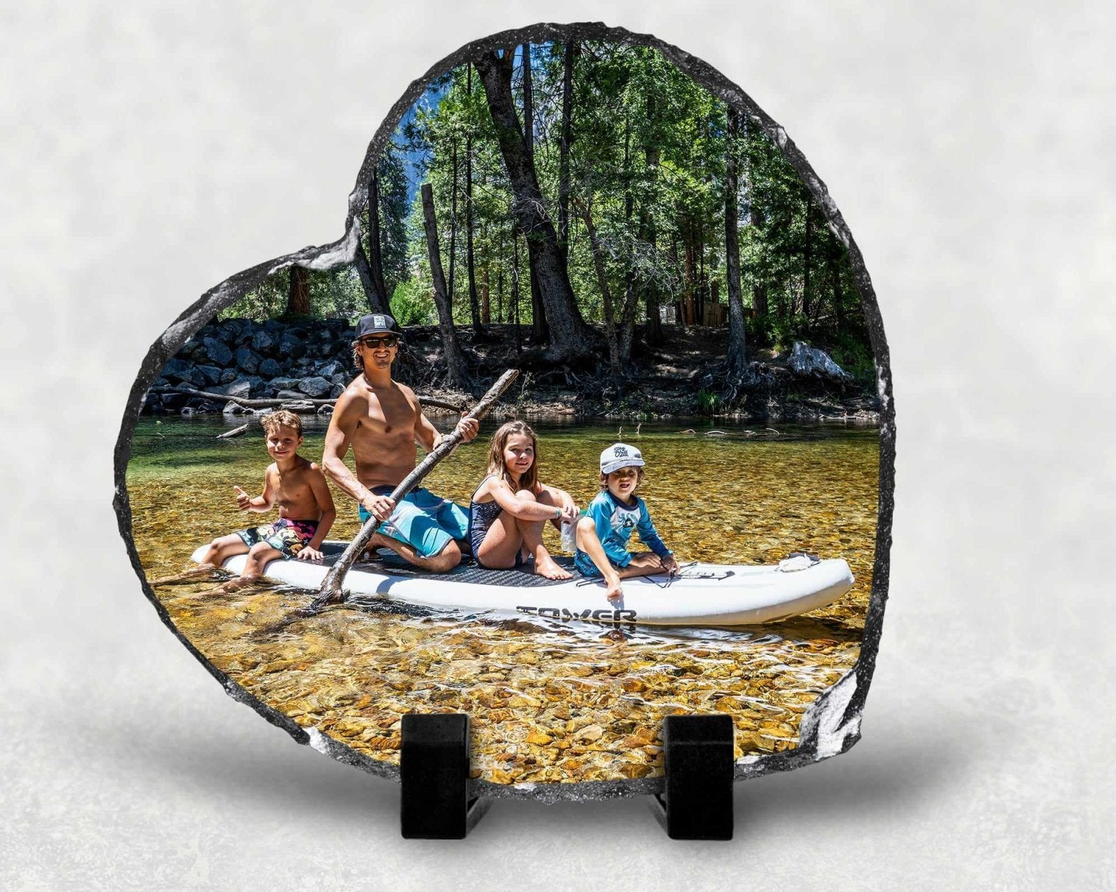 Personalised Father's Day Photo Slate Gift - The Gifted Panda Main image