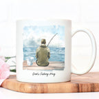 Personalised Fishing Mug - Background A - The Gifted Panda