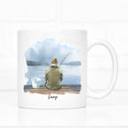 Personalised Fishing Mug - Background D - The Gifted Panda