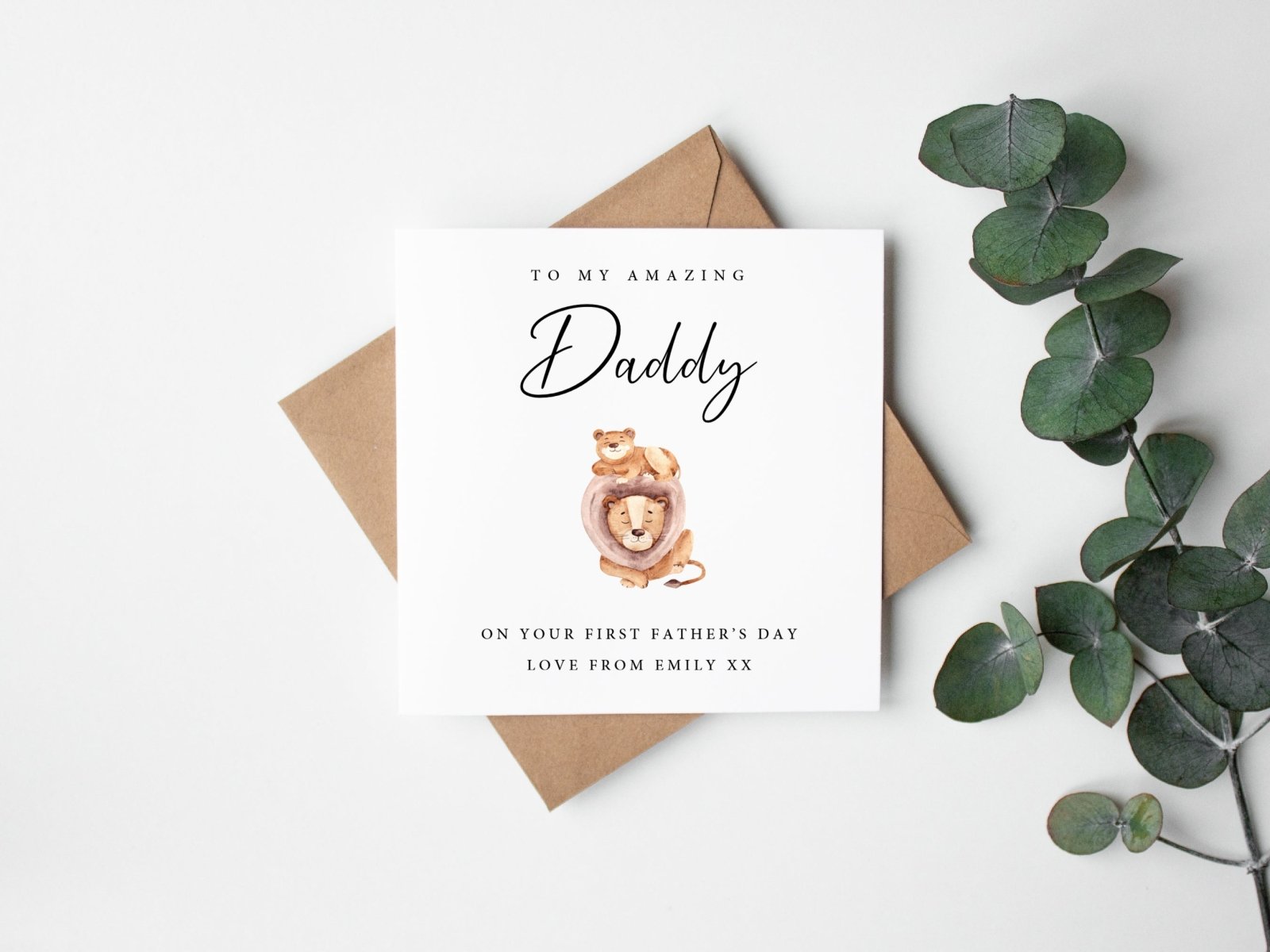 Personalised My First Father's Day Greetings Card - The Gifted Panda