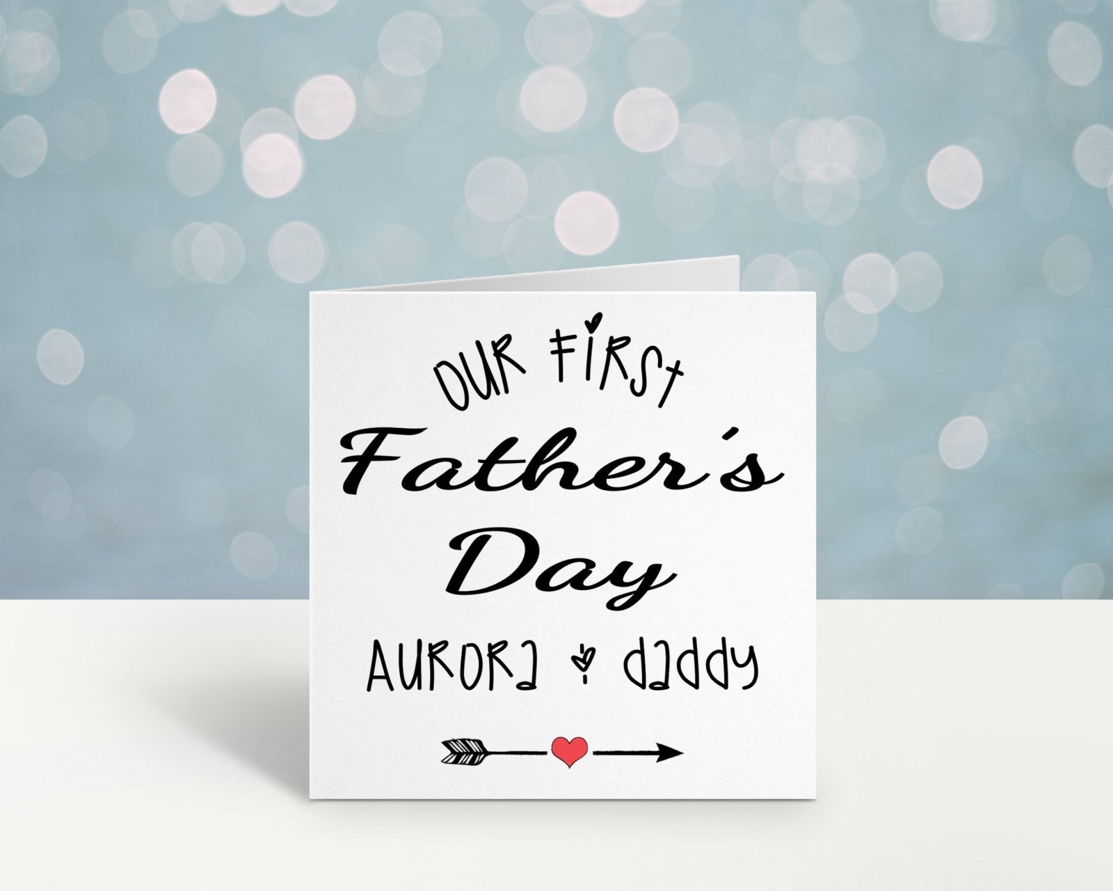 Personalised Our First Fathers Day Greetings Card Secondary image