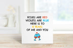 Personalised Roses Are Red Violets Are Blue Card - The Gifted Panda