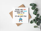 Personalised Roses Are Red Violets Are Blue Card - The Gifted Panda