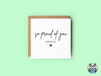 Personalised So Proud Of You Card - The Gifted Panda
